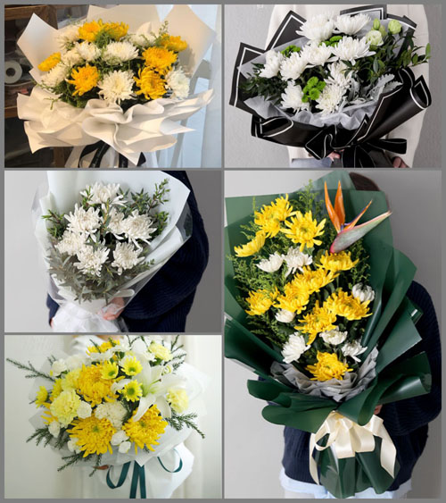 湖北黄冈市黄梅县蔡山镇王上屋村白事花束代送